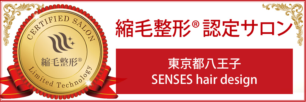 Senses 高難易度縮毛矯正美容専科 Tokyo 八王子 縮毛矯正 乾かすだけ ビビリ毛修復 が証明